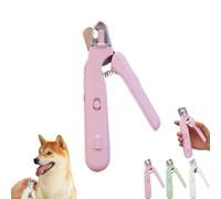 The Safetrim by Pupnourish, 2 in 1 Nail Clipper and Grinder, with Light Multifunctional Nail Clippers, for Dogs with Grinder, Suitable for All Body Types (Pink)