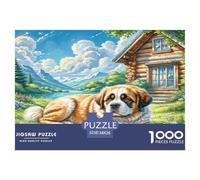 The Saint Bernard 1000 Pezzi Puzzle Classici Per Adulti E Bambini Da 14 Anni E Più Giochi Rilassamento E Intelligence Sfida Impossibile - Regalo Per Amore E Amico 38x26cm/1000pcs