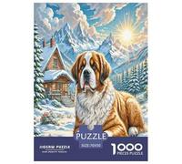 The Saint Bernard 1000 Pezzi Puzzle Difficile Regalo Creativo Per Il Relax Per Adulti Qualità Premium Sfide Extra Divertenti Intrattenimento Creativo 70x50cm/1000pcs