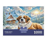 The Saint Bernard Jigsaw Puzzle Impossibili 1000 Pezzi Decorazione Per La Casa. Rilassamento E Intelligence Per Adulti E Ragazzi Da 14 Anni 70x50cm/1000pcs