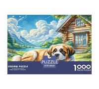 The Saint Bernard Jigsaw Puzzle Impossibili 1000Pcs Decorazione Per La Casa. Giochi Rilassamento E Intelligence Per Adulti E Bambini Da 12 Anni 38x26cm/1000pcs