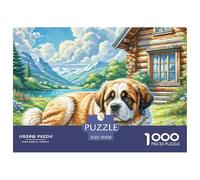 The Saint Bernard Puzzle 1000 Pezzi Per Adulti E Ragazzi Impegnativo E Difficile Giochi Rilassamento E Intelligence,Collezione D'Arte 70x50cm/1000pcs