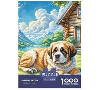 The Saint Bernard Puzzle Impossibili 1000Pcs Decorazione Per La Casa. Giochi Rilassamento E Intelligence Per Adulti E Ragazzi Da 14 Anni 38x26cm/1000pcs