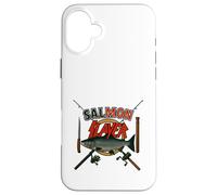 The Salmon Slayer Steelhead and Salmon Fishing Custodia per iPhone 16 Plus
