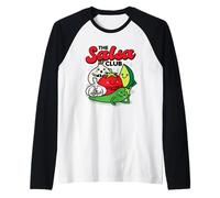 The Salsa Club Carino Kawaii Foods Pomodoro Cipolla Pepe Grafica Maglia con Maniche Raglan
