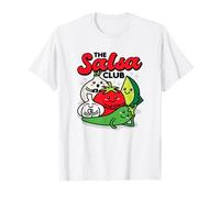 The Salsa Club Carino Kawaii Foods Pomodoro Cipolla Pepe Grafica Maglietta