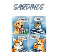 The Sardine Journal: For Notes, Ideas, and Embracing the Briny Truth • 6x9 Quad Ruled Graph Paper