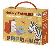 The savannah. Happy families. Valigetta con carte e stickers. Ediz. a colori. Con 44 Carte. Con 40 Adesivi