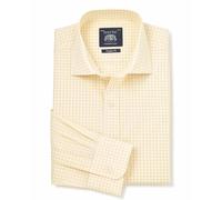 THE SAVILE ROW COMPANY LONDON Camicia da uomo in popeline di cotone, vestibilità classica, a maniche lunghe, formale - con polsino singolo, 16.5 Neck / 35 Sleeve