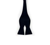 THE SAVILE ROW COMPANY LONDON Papillon di lusso da uomo in 100% seta nero