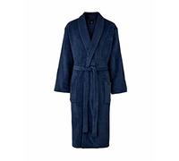 THE SAVILE ROW COMPANY LONDON Vestaglia per uomo super morbida, Marina/tinta unita, Piccolo