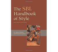 The SBL Handbook of Style