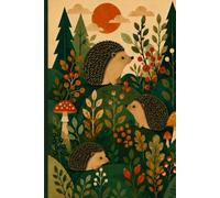 The Scandinavian Hedgehogs: A Minimalist Lined Hardcover Journal Inspired by Scandinavian Design, Woodland Wildlife, Folk Art, and Nature