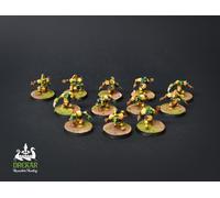 The Scarcrag Snivellers goblin blood bowl COMMISSIONE dipinto