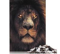 The Scary Lion Jigsaw Puzzle Impossible 1000Pcs Decorazione Per La Casa. Giochi Rilassamento E Intelligence Per Adulti E Bambini Da 12 Anni 1000pcs (75x50cm)