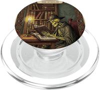 The Scholar Tarocco Scheletro Lettura Libro Bookworm PopSockets PopGrip per MagSafe