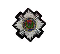 The Scots Guards Giacca Distintivo Mano Ricamato Lingotto & Filo Reggimento