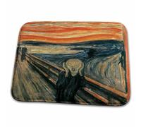 The Scream Painting By Edvard Munch Famous Art Zerbino Asciugapassi Trappola Sporco Tappeti Da Bagno Antiscivolo Tappeto Da Bagno Per Esterno Interno Vasca 40X60 Cm