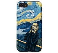 The Scream Starry Night Fusion Surrealista Expression Art Custodia per iPhone SE (2020) / 7 / 8