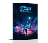 The Script Freedom ChildArt Decorazione pittura impermeabile e resistente alle macchie, per soggiorno, studio, caffetteria, pittura da parete, installazione gratuita, facile da pulire, idea regalo