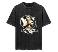 The Script Irish Pop Band Washed Round Neck Men Women Tee Shirt Size XL