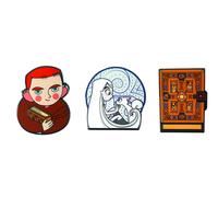 The Secret of Kells 3 Pin AR Set Enamel pin with engraved scene from The Secre