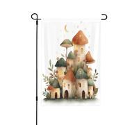 The Secret of Mushroom House - Bandiera decorativa su entrambi i lati, perfetta per interni ed esterni, disponibile in due misure