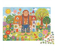 The Selfish Giant Puzzles 1000 Pezzi Riciclabile Material Illustrazione Di Favola Puzzle Per Anziani Impossible Hard Difficile Stimolante Gioco Educativo for Uomini 38x26cm/1000 pezzis