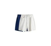 THE SET Donne Confezione da 2 Bermuda in Denim Mid Blue/Ecru 38