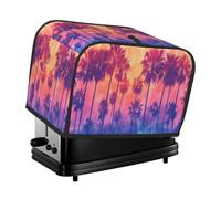 The Setting Sun and Tall Trees - Copertura per tostapane, 2 fette, per cucina, piccoli elettrodomestici, con tasche, protegge da polvere e impronte digitali