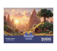 The Setting Sun over Red Desert 1000 Piece Taglio Preciso Puzzle dreamy Nature Vivace Jigsaw Regalo Arredo Per Bambini 52x38cm/1000pcs