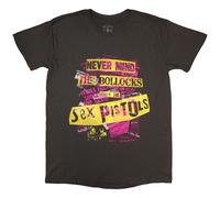 The Sex Pistols NMTB Text Overlay ufficiale Uomo maglietta unisex