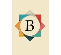 The Shape of My Thoughts B Monogram Initial Journal