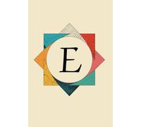 The Shape of My Thoughts E Monogram Initial Journal