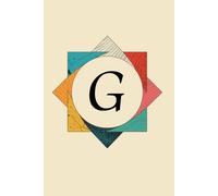 The Shape of My Thoughts G Monogram Initial Journal