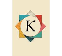 The Shape of My Thoughts K Monogram Initial Journal