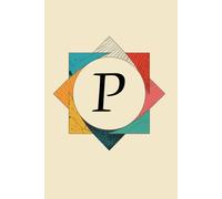 The Shape of My Thoughts P Monogram Initial Journal