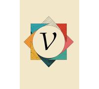 The Shape of My Thoughts V Monogram Initial Journal