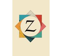 The Shape of My Thoughts Z Monogram Initial Journal