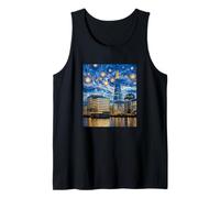 The Shard London Mosaico di notte Art Canotta