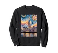 The Shard London Mosaico di notte Art Felpa