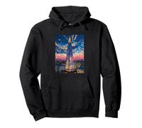 The Shard London Mosaico di notte Art Felpa con Cappuccio