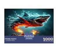 The Shark in The Magic Lamp 1000 Pezzi Puzzle Classici Per Adulti E Bambini Da 14 Anni E Più Giochi Rilassamento E Intelligence Sfida Impossibile - Decorazione Della Casa 38x26cm/1000pcs