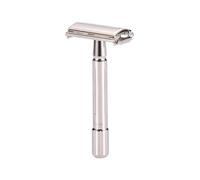 The Shave Factory Butterfly Safety Razor - Rasoio classico a doppia lama da uomo - Rasatura di precisione con design Twist to Open - Soluzione di rasatura durevole con custodia in plastica
