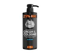 The Shave Factory Crema dopobarba e colonia 2 in 1, 500 ml, 25% in più, per barbieri professionisti/parrucchieri e appassionati di rasatura tradizionali (zaffiro)