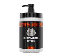 The Shave Factory - Gel da barba | Non irritante | Rasatura precisa di viso e corpo | Gel da barba per uomini | Idrata la pelle | 1250 ml (Crystal)