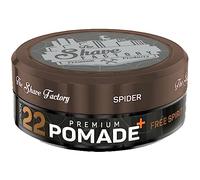 The Shave Factory Pomade Premium - Styling professionale per uomo con tenuta di lunga durata, lucentezza e controllo - Barbiere professionista, qualità da parrucchiere 150 ml (22 Spirit)