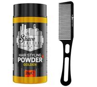 The Shave Factory The Shave Factory Hair Styling Powder Polvere opacizzante e volumizzante, con tipi di pettine adatti a tutti gli ambiti di utilizzo, pettine e cera in polvere (Comb 050 & Golden