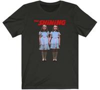 The Shining Creepy Twins Come Play with Us Shining Twins Men's Black T-Shirt Unisex Clothing L
