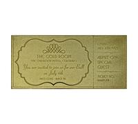 The Shining The Overlook Hotel Ball 24k Placcato Oro Biglietto